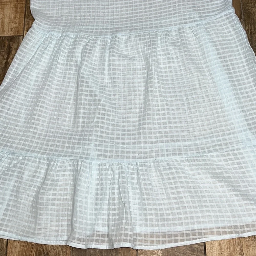 Koandaily dress baby blue mini peasant dress boho  coquette sheer sz 3xl nwt - Picture 3 of 6